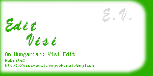 edit visi business card